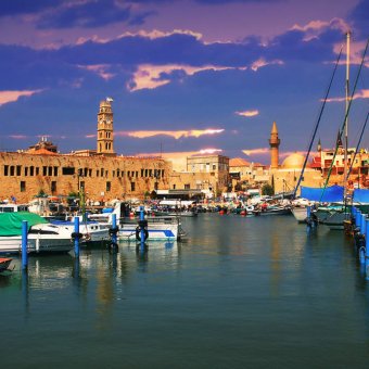 Old harbor. Acre, Israel.